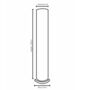 Elara White Column Floor Lamp 150cm, thumbnail 3 of 3