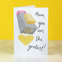 Gratest Mum Cheesy Mother's Day Or Birthday Card, thumbnail 2 of 3
