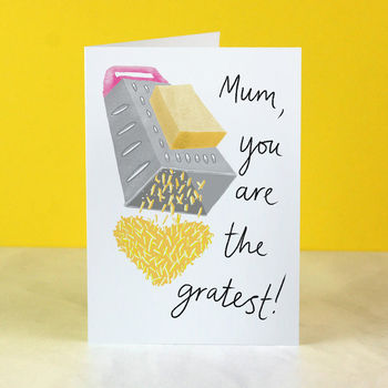 Gratest Mum Cheesy Mother's Day Or Birthday Card, 2 of 3