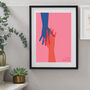 Holding Hands Personalised Love Anniversary Print, thumbnail 1 of 8