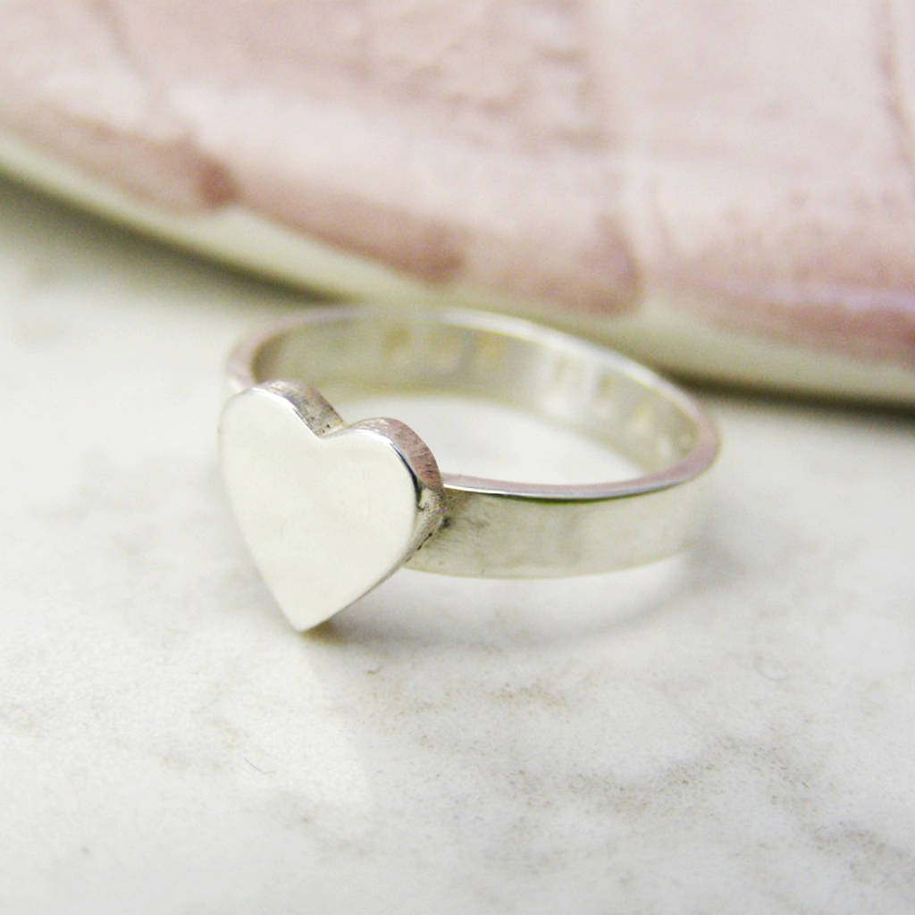 Silver heart ring not on the high street grill