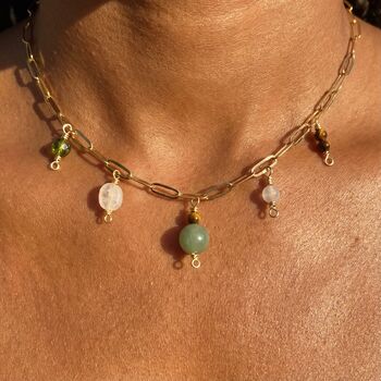 Design Your Own Tarnish Free Gold Plated Charm Necklace, 10 of 12