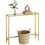 Tempered Glass Console Table Hallway Display Table, thumbnail 7 of 8