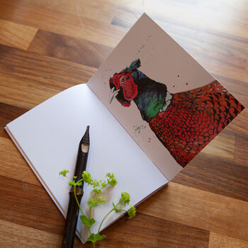 Inky Pheasant Eco Notebook, 3 of 10