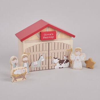 Personalised Wooden Children’s Nativity Set, 2 of 6