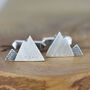 Personalised Silver Mountain Cufflinks, thumbnail 1 of 4