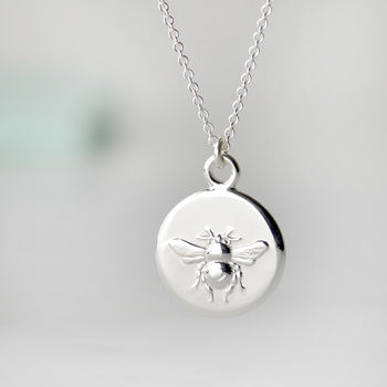 Personalised Sterling Silver Busy As A Bee Necklace, 2 of 9