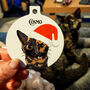 Cute Cat Wearing Santa Hat Decoration Personalised, thumbnail 4 of 12