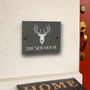 Personalised Stag Slate House Number Sign, thumbnail 1 of 2