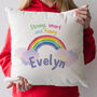 Positive Affirmation Personalised Rainbow Cushion, thumbnail 2 of 2