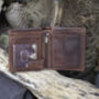 Artsan Range Men's Compact Brown Leather Trifold Wallet, thumbnail 3 of 7