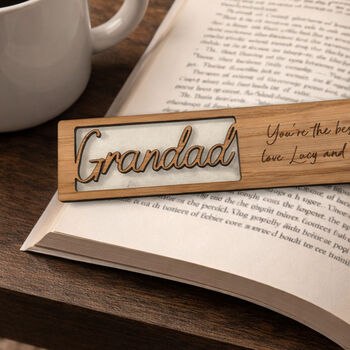 Personalised Grandad Bookmark Father’s Day Gift, 3 of 5