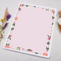 A4 Letter Writing Paper With Pink Floral Border, thumbnail 3 of 4