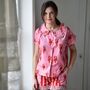Pink And Red Lobster Cotton Short Pyjama Set, thumbnail 4 of 7