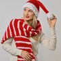 Candy Cane Scarf Knitting Kit, thumbnail 5 of 10