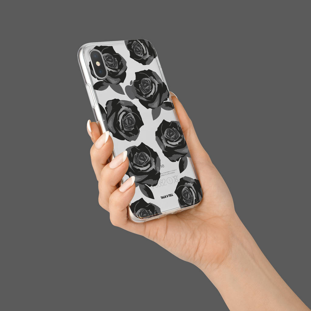 Black Rose iPhone Case By Talk & Tell