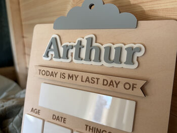 Personalised First And Last Day Of School Sign Memory Board, 9 of 9