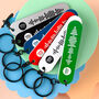 Personalised Scannable Spotify Code Rounded Keyring, thumbnail 2 of 6