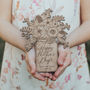 Wooden Mother's Day Card 'Bouquet', thumbnail 1 of 2