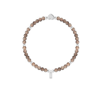 Smoky Quartz And Silver Beads Healing Crystals Bracelet Gift, 3 of 6
