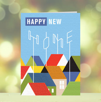 Happy 'New Home' Greetings Card, 2 of 2