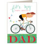 Bicycle Dad Greetings Card, thumbnail 2 of 4