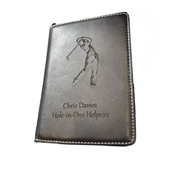 Personalised Leather Golf Scorecard, 3 of 12