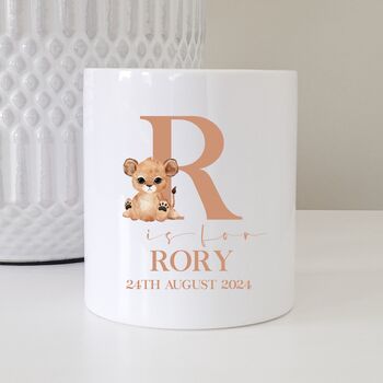 Personalised Ceramic Money Box Baby Child Animal Gift, 3 of 11