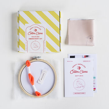 Robin Embroidery Hoop Kit, 2 of 6