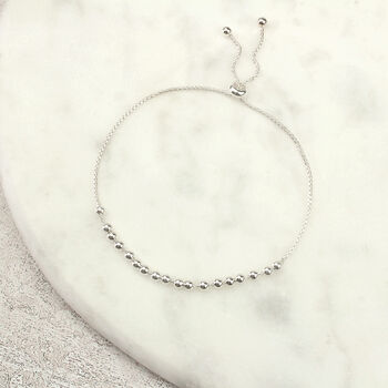 Sterling Silver 18th Birthday 18 Beads Slider Bracelet, 5 of 6
