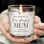 Mothers Day Personalised Floral Scented Candle, thumbnail 1 of 5