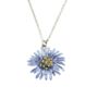 Aster Blue Flower Pendant Necklace, thumbnail 5 of 6