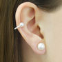 Floating Pearl Sterling Silver Ear Cuff, thumbnail 1 of 4