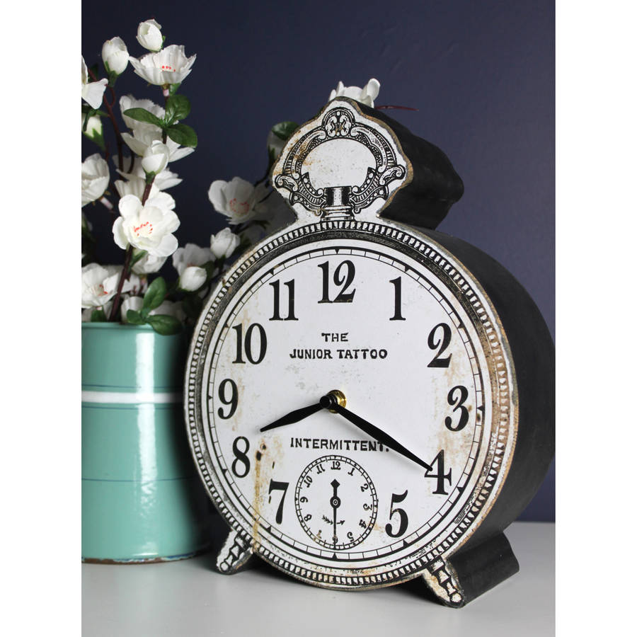 Faux Retro Desk Clock By Out There Interiors