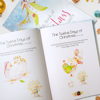Christmas Nursery Rhymes And Personalised Poems Book, 5 of 8