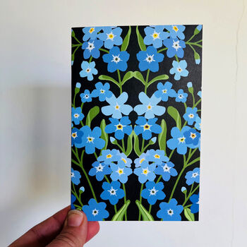 Forget Me Not Illustrated Greeting Card, 3 of 3