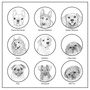 Dog Breed Portrait Wall Clocks, thumbnail 11 of 12