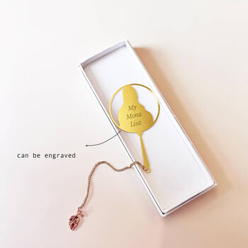 Personalised Famous Oil Painting Art Fan Shape Bookmark, 6 of 12