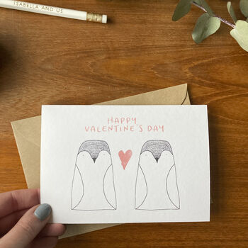 Happy Valentine's Day Penguin Card, 3 of 4