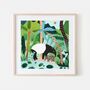 Jungle Malayan Tapirs Art Print, thumbnail 1 of 6