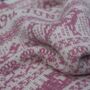 Personalised Lambswool Animals Baby Blanket Cream/Pink, thumbnail 2 of 5