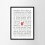 You'll Never Walk Alone Word Art Poster Print, thumbnail 8 of 12