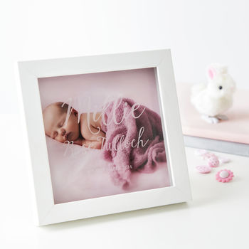 Personalised Baby Photo Box Frame, 2 of 3