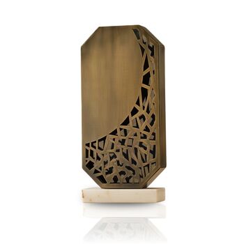 Handmade Bronze Geometric Vase, 2 of 2