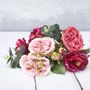 Mixed Rose And Ranunculus Artificial Bouquet, thumbnail 5 of 6
