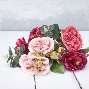 Mixed Rose And Ranunculus Artificial Bouquet, 5 of 6