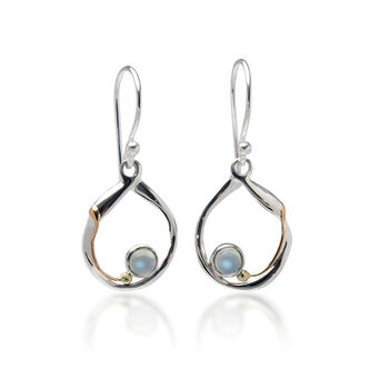 Elegant Rainbow Moonstone Earrings, 4 of 6