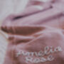 Hand Embroidered Baby Name Blanket, thumbnail 2 of 7