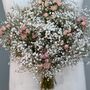 Wedding Dried Flower Bouquet Boho Pink Rose, thumbnail 1 of 2