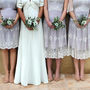 Bespoke Lace Bridesmaids Dresses In Ivory And Blush, thumbnail 1 of 5